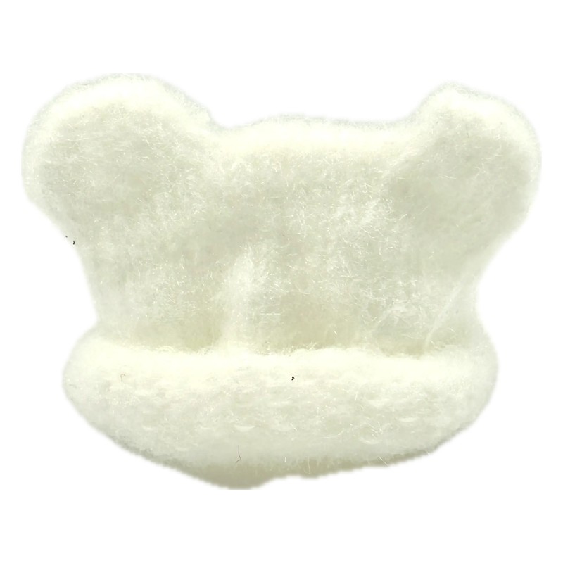 小熊帽（白）